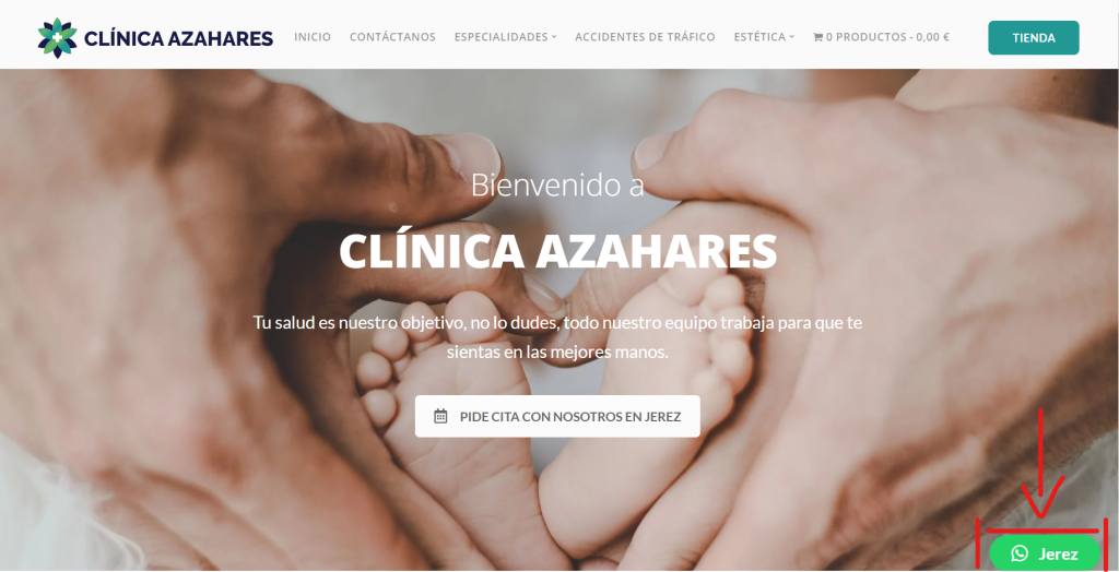 Web Azahares principal clinicaazahares